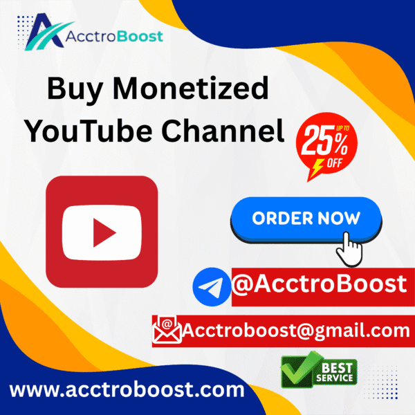  Buy Monetized YouTube Channels