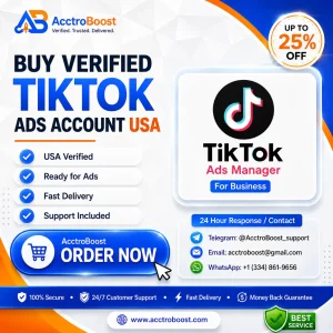 Buy Verified TikTok Ads Account USA - Ready for Advertising Campaigns | AcctroBoost