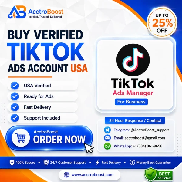 Buy Verified TikTok Ads Account USA