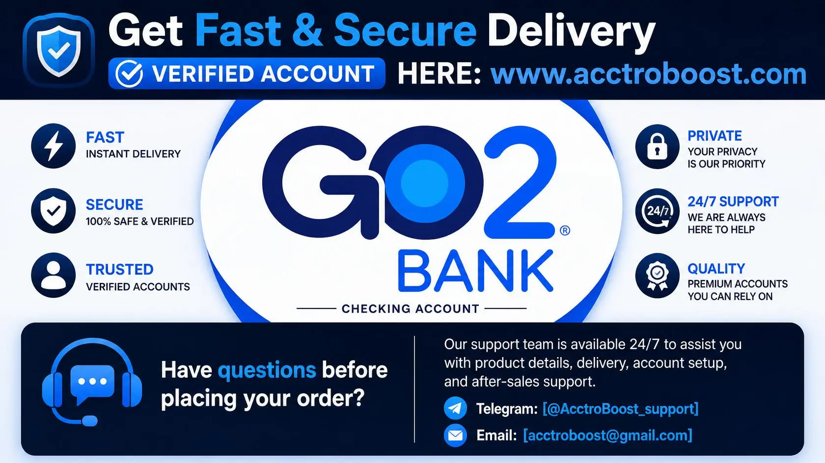 Buy Verified GO2bank Accounts | Fast & Secure Delivery