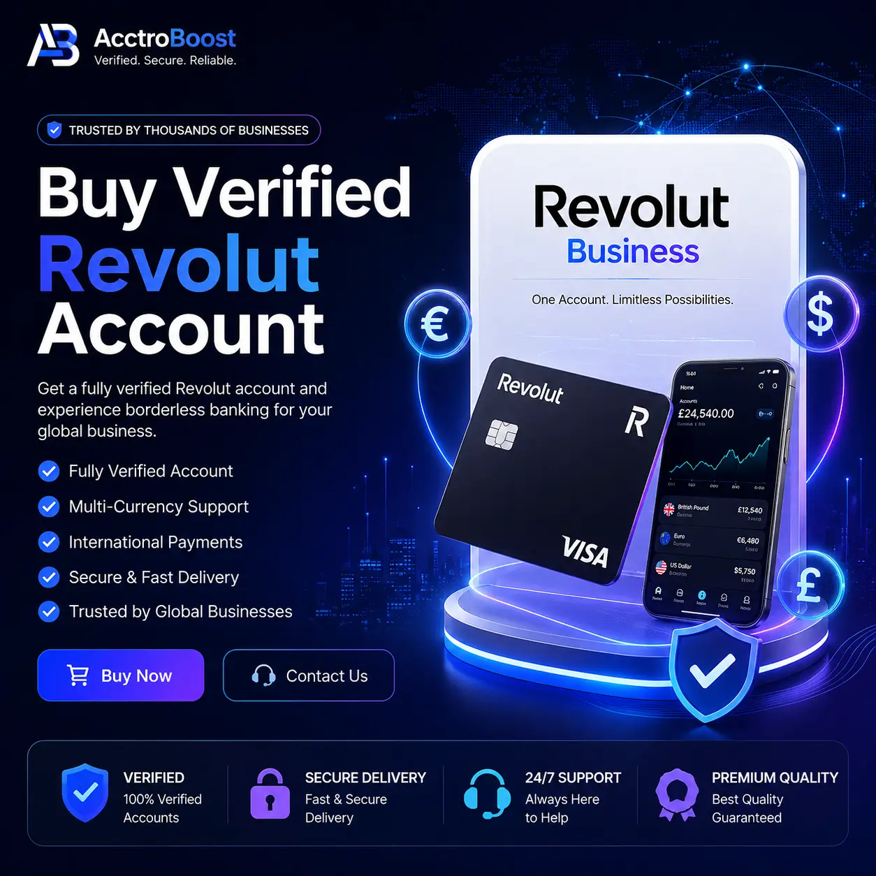 Buy Verified Revolut Business Account – Trusted & Secure | AcctroBoost
