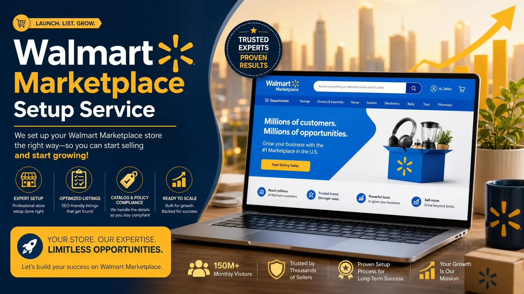 Walmart Marketplace Seller Account Setup Service