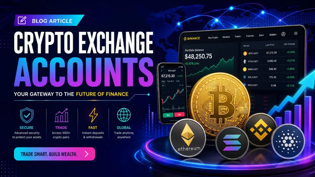 buy crypto exchange accounts